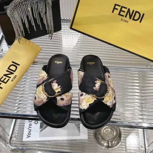 Fendi Slippers For Women #1392899 $80.00 USD, Wholesale Replica Fendi Slippers