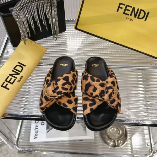 Fendi Slippers For Women #1392901 $80.00 USD, Wholesale Replica Fendi Slippers