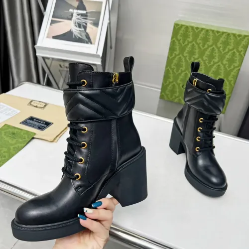 Replica Gucci Boots For Women #1393017 $108.00 USD for Wholesale