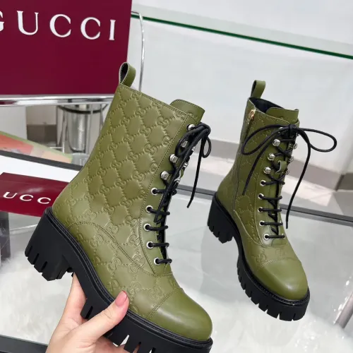 Replica Gucci Boots For Women #1393022 $118.00 USD for Wholesale
