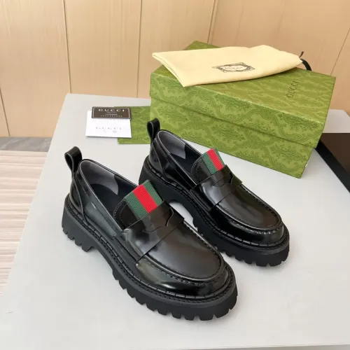 Replica Gucci Oxfords Shoes For Women #1393043 $92.00 USD for Wholesale