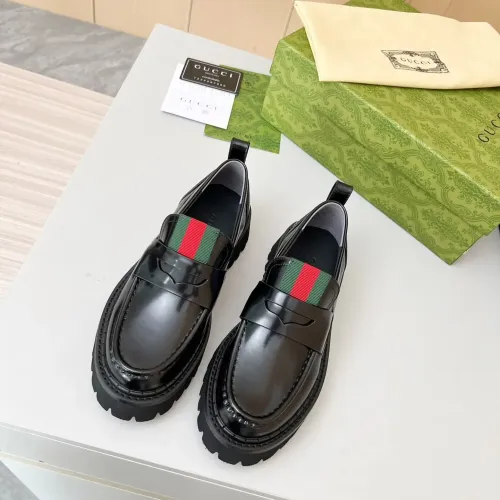 Replica Gucci Oxfords Shoes For Women #1393043 $92.00 USD for Wholesale