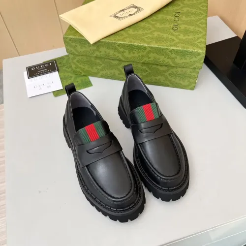 Replica Gucci Oxfords Shoes For Women #1393044 $92.00 USD for Wholesale