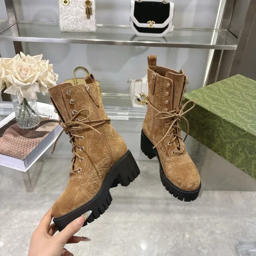 Replica Gucci Boots For Women #1393045 $128.00 USD for Wholesale