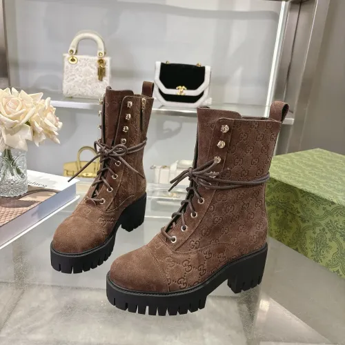Replica Gucci Boots For Women #1393046 $128.00 USD for Wholesale