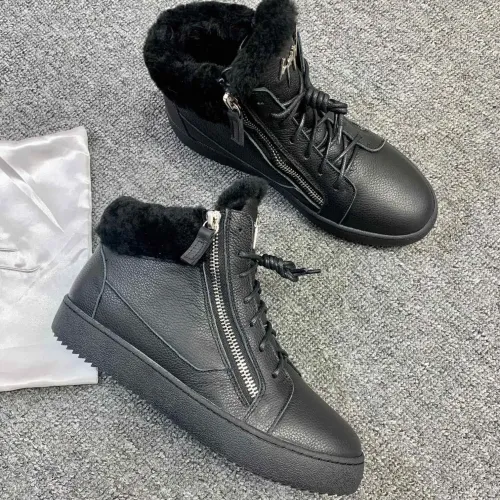 Replica Giuseppe Zanotti High Tops Shoes For Women #1393131 $102.00 USD for Wholesale