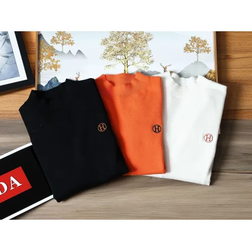 Replica Hermes Sweaters Long Sleeved For Men #1393143 $42.00 USD for Wholesale