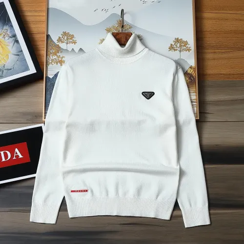 Prada Sweaters Long Sleeved For Men #1393202 $48.00 USD, Wholesale Replica Prada Sweaters