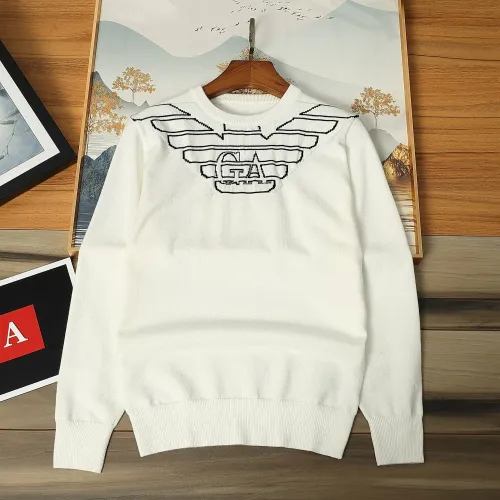 Armani Sweaters Long Sleeved For Men #1393216 $48.00 USD, Wholesale Replica Armani Sweaters