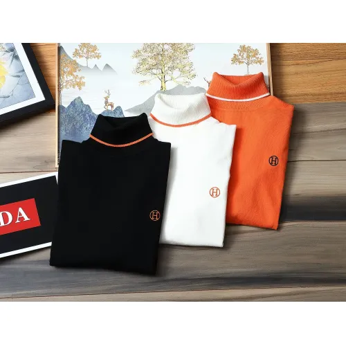 Replica Hermes Sweaters Long Sleeved For Men #1393220 $48.00 USD for Wholesale