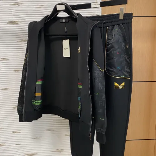 Replica Fendi Tracksuits Long Sleeved For Men #1393291 $92.00 USD for Wholesale