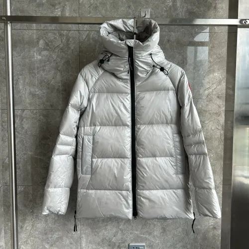 Canada Goose Down Feather Coat Long Sleeved For Women #1393300 $182.00 USD, Wholesale Replica Canada Goose Down Feather Coat