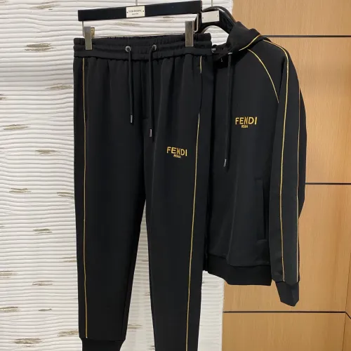 Replica Fendi Tracksuits Long Sleeved For Men #1393335 $92.00 USD for Wholesale