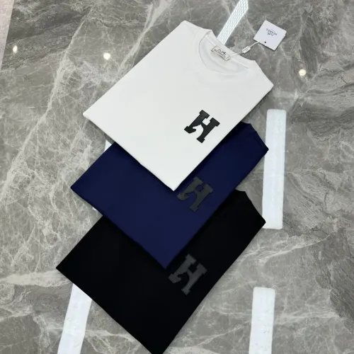 Replica Hermes T-Shirts Short Sleeved For Men #1393371 $76.00 USD for Wholesale