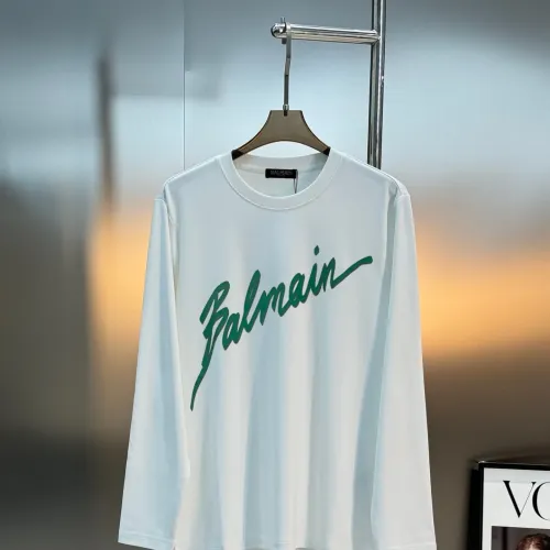Balmain T-Shirts Long Sleeved For Men #1393464 $80.00 USD, Wholesale Replica Balmain T-Shirts