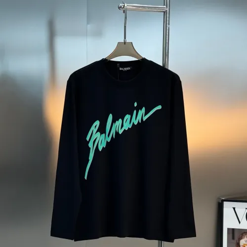 Balmain T-Shirts Long Sleeved For Men #1393465 $80.00 USD, Wholesale Replica Balmain T-Shirts
