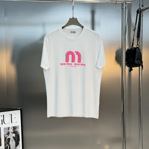 MIU MIU T-Shirts Short Sleeved For Men #1393607 $80.00 USD, Wholesale Replica MIU MIU T-Shirts
