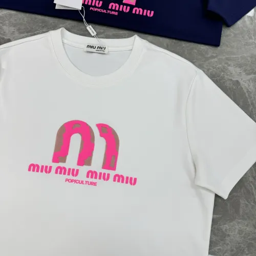 Replica MIU MIU T-Shirts Short Sleeved For Men #1393607 $80.00 USD for Wholesale