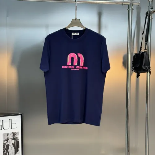 MIU MIU T-Shirts Short Sleeved For Men #1393608 $80.00 USD, Wholesale Replica MIU MIU T-Shirts