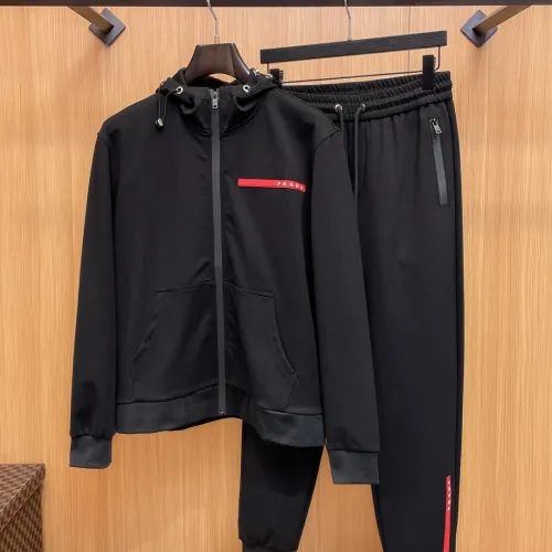 Prada Tracksuits Long Sleeved For Men #1393663 $128.00 USD, Wholesale Replica Prada Tracksuits