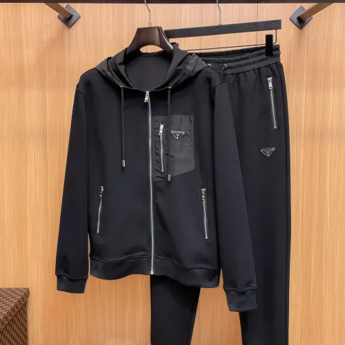 Prada Tracksuits Long Sleeved For Men #1393666 $128.00 USD, Wholesale Replica Prada Tracksuits