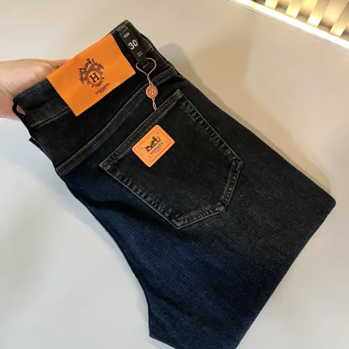 Replica Hermes Jeans For Men #1393707 $102.00 USD for Wholesale