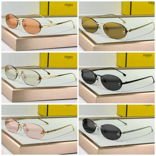 Replica Fendi AAA Quality Sunglasses #1393991 $64.00 USD for Wholesale