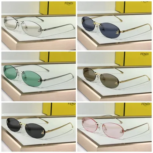 Replica Fendi AAA Quality Sunglasses #1394003 $64.00 USD for Wholesale