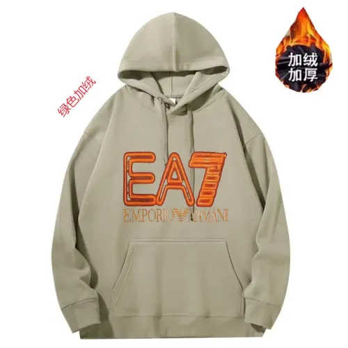 Armani Hoodies Long Sleeved For Unisex #1394452 $52.00 USD, Wholesale Replica Armani Hoodies