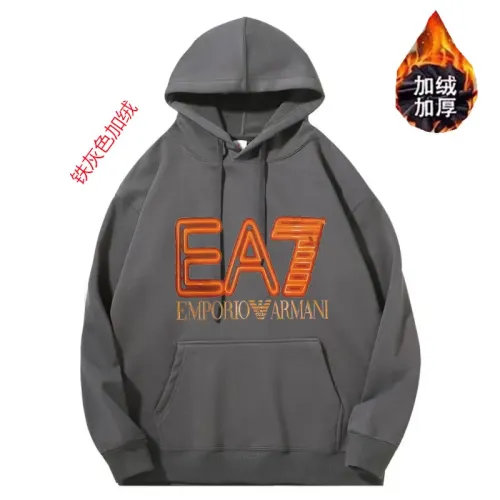 Armani Hoodies Long Sleeved For Unisex #1394454 $52.00 USD, Wholesale Replica Armani Hoodies