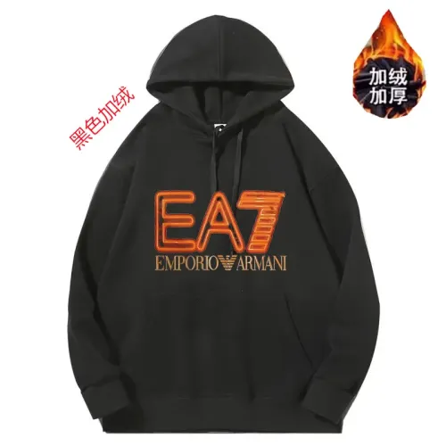 Armani Hoodies Long Sleeved For Unisex #1394455 $52.00 USD, Wholesale Replica Armani Hoodies