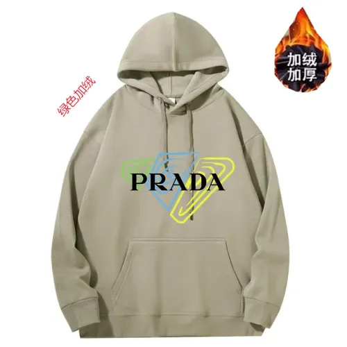 Prada Hoodies Long Sleeved For Unisex #1394462 $52.00 USD, Wholesale Replica Prada Hoodies