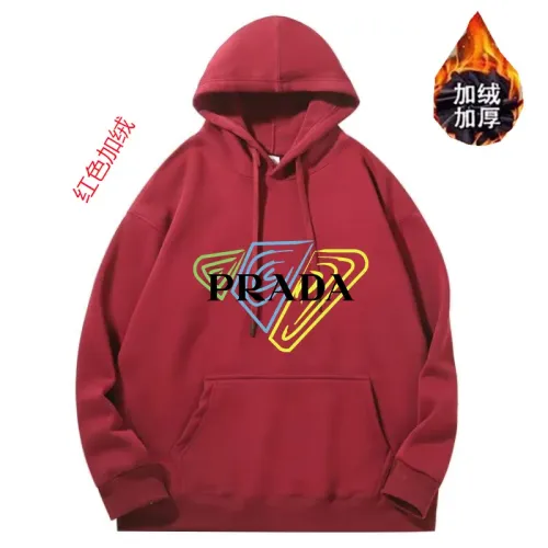 Prada Hoodies Long Sleeved For Unisex #1394463 $52.00 USD, Wholesale Replica Prada Hoodies