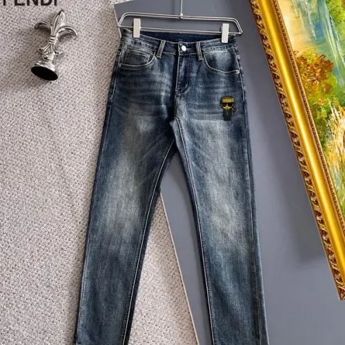 Replica Fendi Jeans For Men #1394516 $48.00 USD for Wholesale