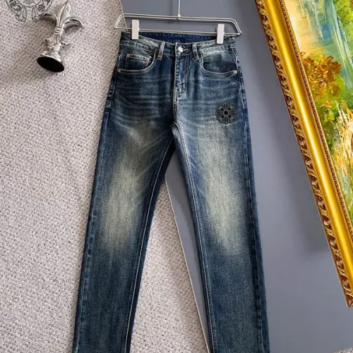 Replica Chrome Hearts Jeans For Men #1394530 $48.00 USD for Wholesale