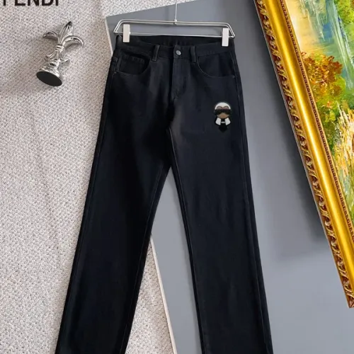 Replica Fendi Jeans For Men #1394531 $48.00 USD for Wholesale