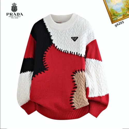 Prada Sweaters Long Sleeved For Men #1394615 $48.00 USD, Wholesale Replica Prada Sweaters
