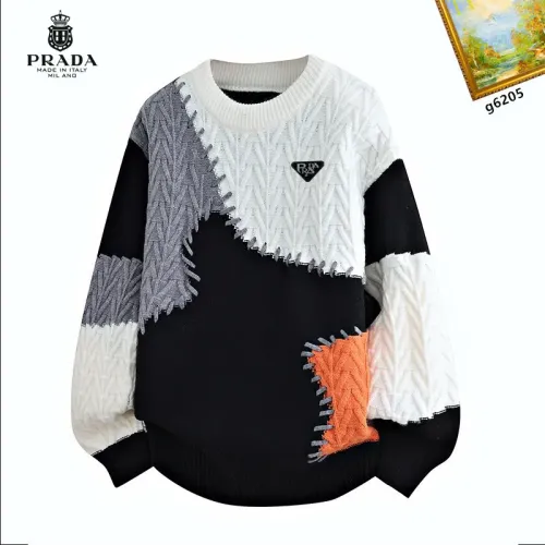 Prada Sweaters Long Sleeved For Men #1394616 $48.00 USD, Wholesale Replica Prada Sweaters