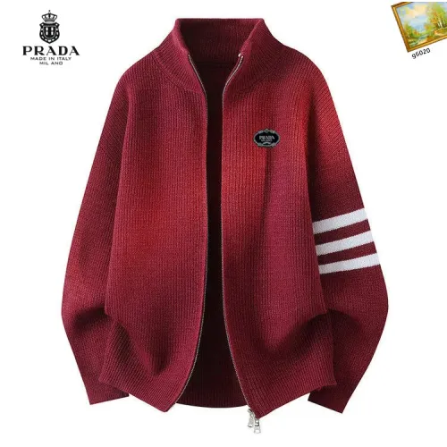 Prada Sweaters Long Sleeved For Men #1394691 $48.00 USD, Wholesale Replica Prada Sweaters