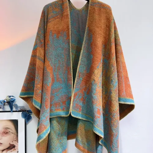 Hermes Poncho For Women #1394907 $68.00 USD, Wholesale Replica Hermes Scarf