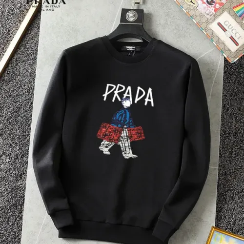 Prada Hoodies Long Sleeved For Men #1395098 $40.00 USD, Wholesale Replica Prada Hoodies
