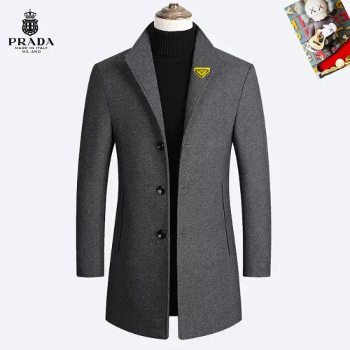 Prada Coats Long Sleeved For Men #1395476 $80.00 USD, Wholesale Replica Prada Coats