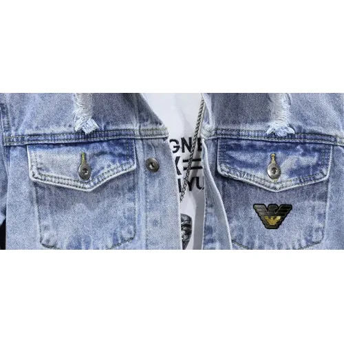 Replica Armani Jackets Long Sleeved For Men #1395575 $60.00 USD for Wholesale