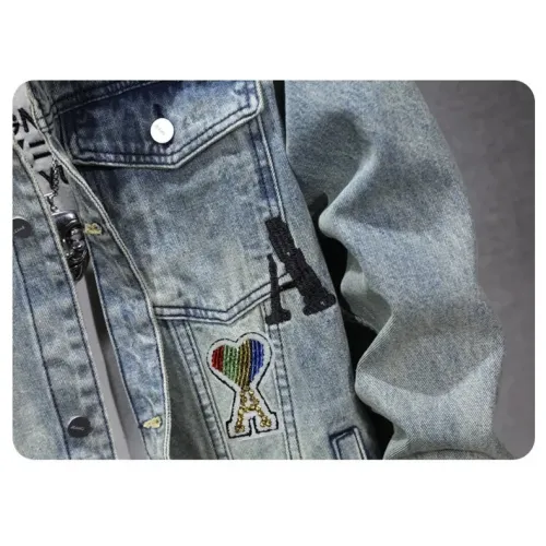 Replica Amiri Jackets Long Sleeved For Men #1395576 $60.00 USD for Wholesale