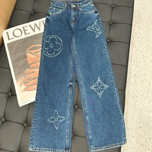 Louis Vuitton LV Jeans For Women #1395967 $82.00 USD, Wholesale Replica Louis Vuitton LV Jeans