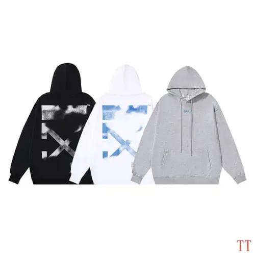Replica Off-White Hoodies Long Sleeved For Unisex #1396286 $52.00 USD for Wholesale