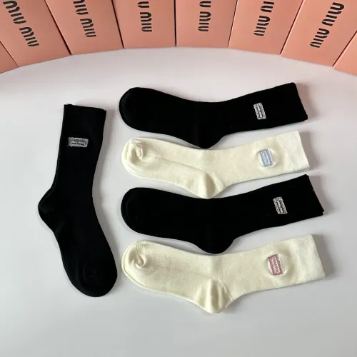 Replica MIU MIU Socks #1396425 $29.00 USD for Wholesale