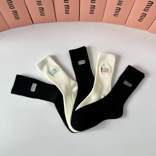 Replica MIU MIU Socks #1396425 $29.00 USD for Wholesale