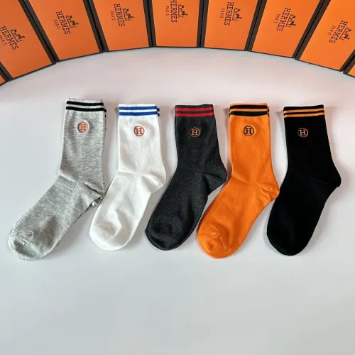 Replica Hermes Socks #1396426 $32.00 USD for Wholesale
