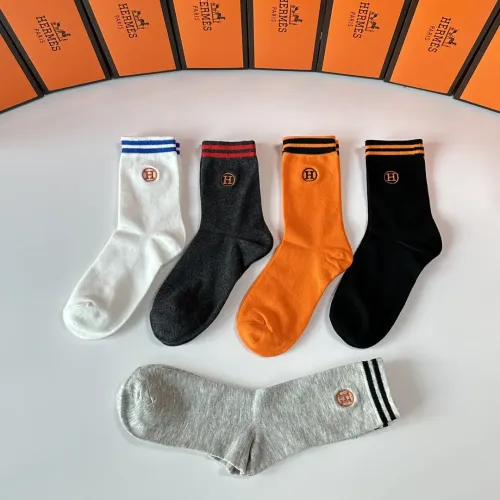 Replica Hermes Socks #1396426 $32.00 USD for Wholesale